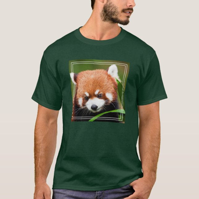 Camiseta Panda Vermelho Fofo (Frente)