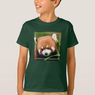 Camiseta Panda Vermelho Fofo