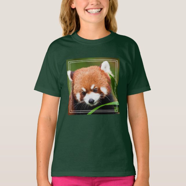 Camiseta Panda Vermelho Fofo (Frente)