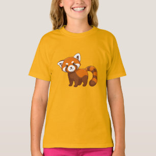 Camiseta Panda Vermelho Fofo
