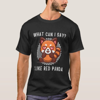 Camiseta Panda Vermelho Kawaii Posso Dizer Que Gosto de Pan