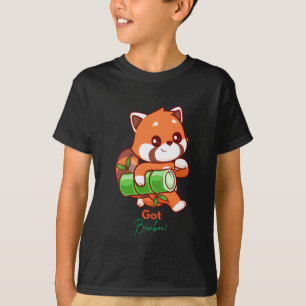Camiseta Panda Vermelho Tem Bambu?