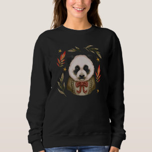 Camiseta Panda Vestindo Roupas Animais Vintage Urso de Pand