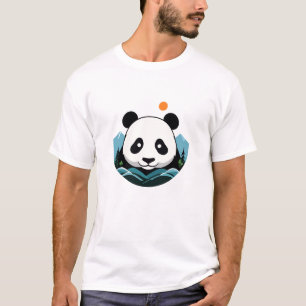 Camiseta Panda Vetor Art Animal Modern Urban City Graphic