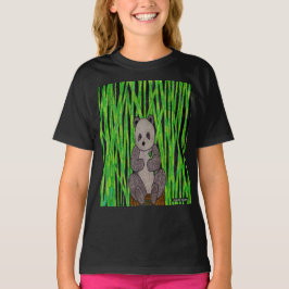 Camiseta Panda (vivid) - Camisa-T básica de moça