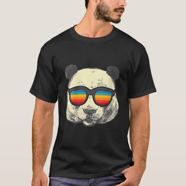 Camiseta Panda With Sunglasses (Frente)