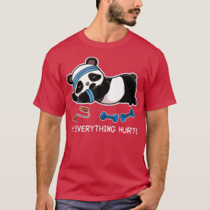 Camiseta Panda Workout Gym Meu Tudo Magoa