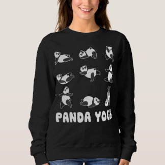 Camiseta Panda Yoga Pose Meditação Exercício Fitnes