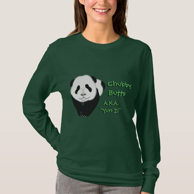 Camiseta pandacub,    ChubbyButts,    ChubbyButts, A.K.A."… (Frente)