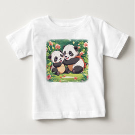 Camiseta Pandas Pequenos Fofos e Divertidos - Estilo Anime