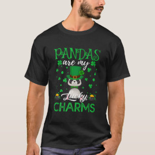 Camiseta Pandas São Meus Amuletos Da Sorte Dia De São Patrí