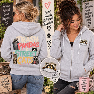 Camiseta Pandas Trash e Gatos de Rua Humor de Guaxinim Engr