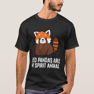 Camiseta Pandas Vermelhas São Meu Espírito Animal Vermelho 