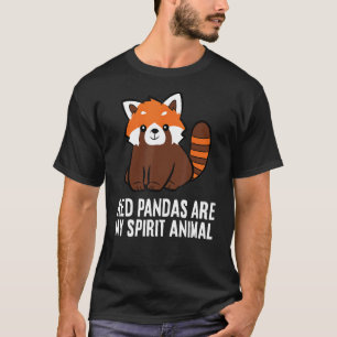 Camiseta Pandas Vermelhas São O Meu Espírito Animal Cuja Pa