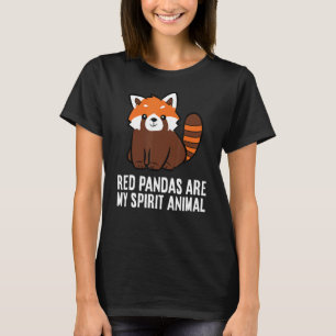 Camiseta Pandas Vermelhas São O Meu Espírito Animal Cuja Pa