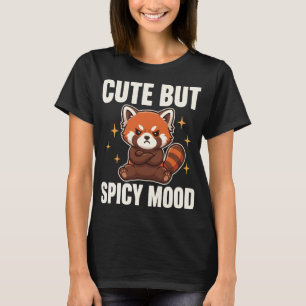 Camiseta Pandas Vermelhos de Humor Fofo Mas Picante