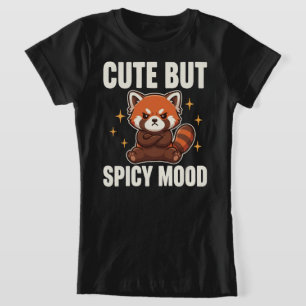 Camiseta Pandas Vermelhos de Humor Fofo Mas Picante