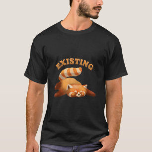 Camiseta Pandas Vermelhos Selvagens Existentes Pandas Verme