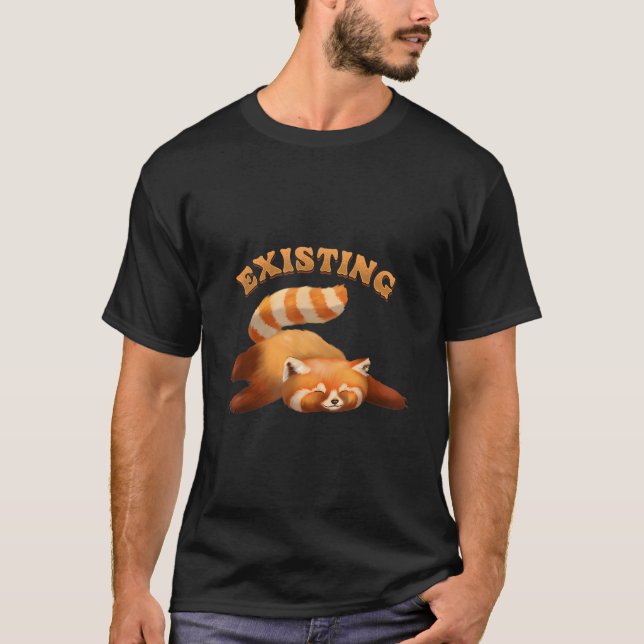 Camiseta Pandas Vermelhos Selvagens Existentes Pandas Verme (Frente)
