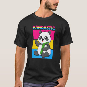 Camiseta Pandastic Panda Bear Lgbtq Prim Flag Pun Pansexu