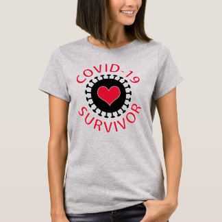 Camiseta Pandemia Vermelha Coronavírus Covid- 19 Sobreviven