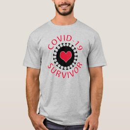 Camiseta Pandemia Vermelha Coronavírus Covid- 19 Sobreviven