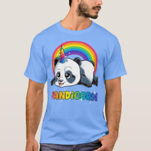 Camiseta Pandicorn Panda Unicorn para Meninas Mulheres Cria
