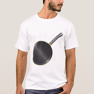 Camiseta Panela de Frente de Metal Preto