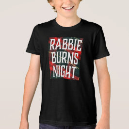 Camiseta Panfleto de Celebração da Noite de Burns em Multic