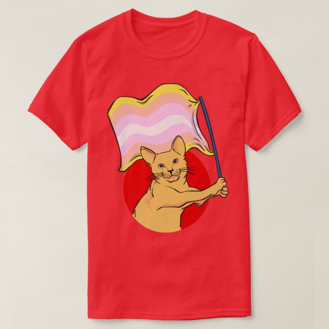 Camiseta Pangender Flag Cat Sual Identity Nonbinary Love (Frente do Design)