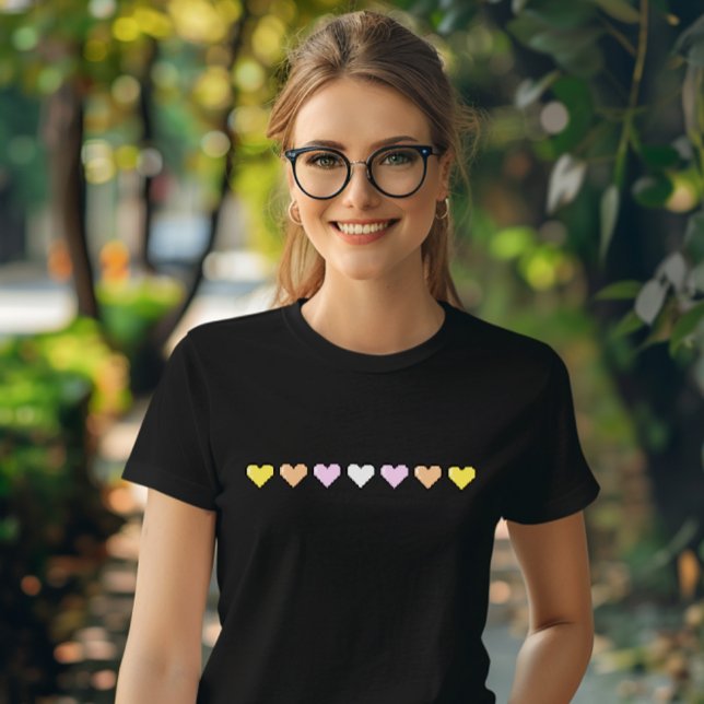 Camiseta Pangender Flag Pixel Heart (Criador carregado)