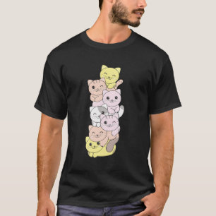 Camiseta Pangender Flag Pride Lgbtq Cats Demi Cat