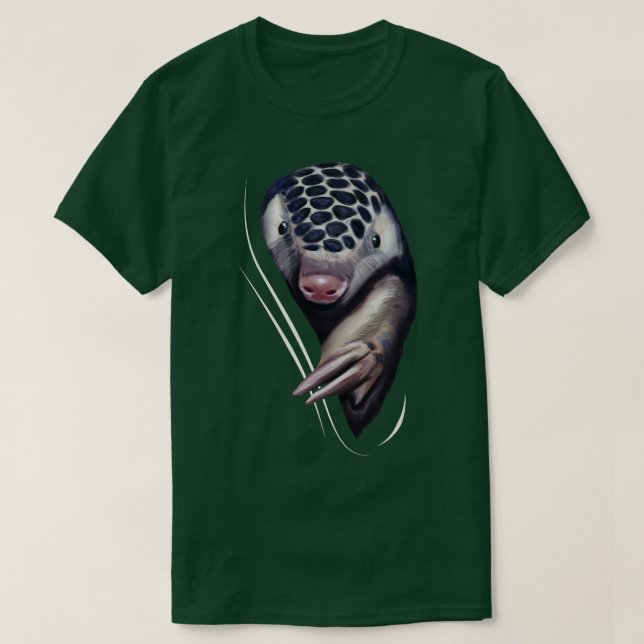 Camiseta Pangolin Animal Proveniente De Dentro (Frente do Design)