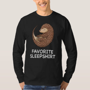 Camiseta Pangolin Pangolins Nap Dormindo Noite de Pajama