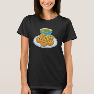 Camiseta Pani Puri Gol Gappa Chutney Verde Índia Paquistão
