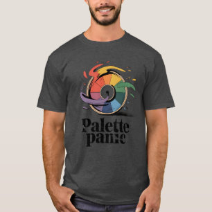 Camiseta Pânico de Paleta Humor Divertido de Artista