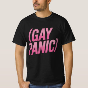 Camiseta Pânico Gay Protesto LGBTQ Orgulho