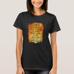 Camiseta Pânico Na Compra No Reino Unido