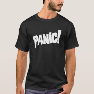 Camiseta Pânico! T gráfico do slogan do texto