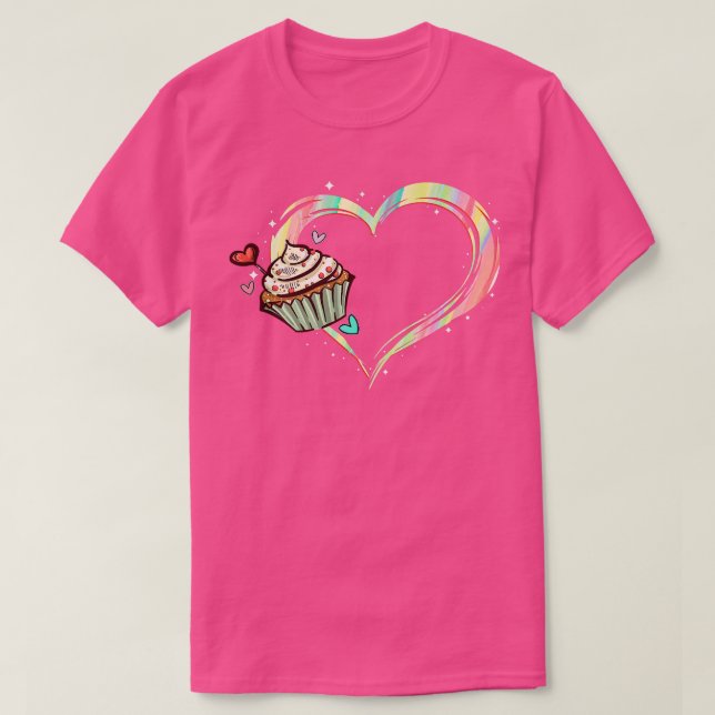 Camiseta panificação, cupcake, panificação, cozinhar f (Frente do Design)