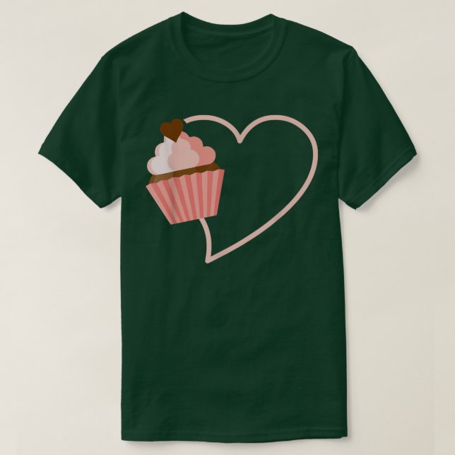 Camiseta panificação, cupcake, panificação, cozinhar f (Frente do Design)