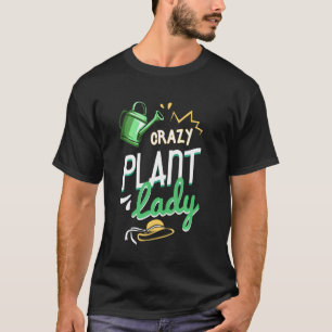 Camiseta Pano de Lady Gardener da Planta Louca