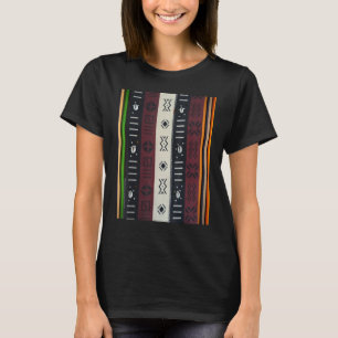 Camiseta Pano de Lama Africano Concha de Cowrie Listras Mul