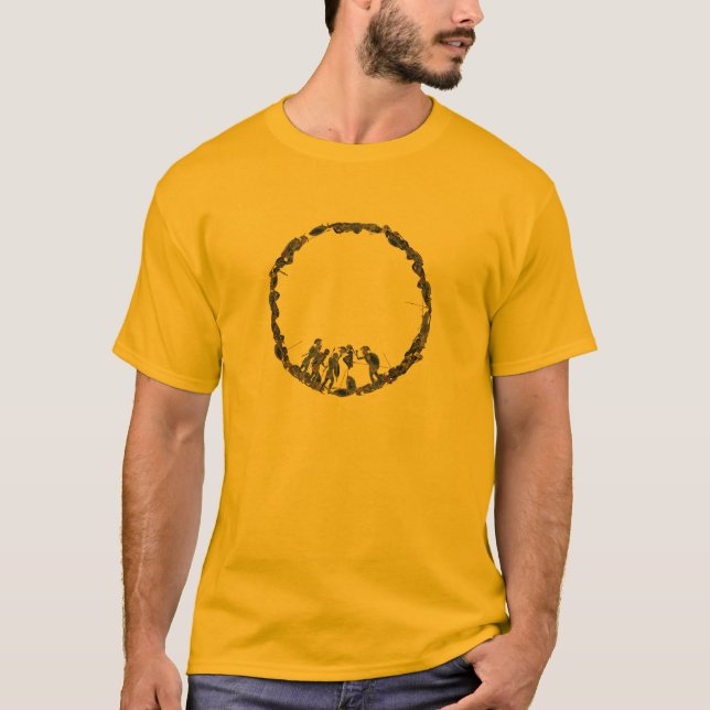 Camiseta Panóplia - batalha do cargo dos hoplites do grego (Frente)