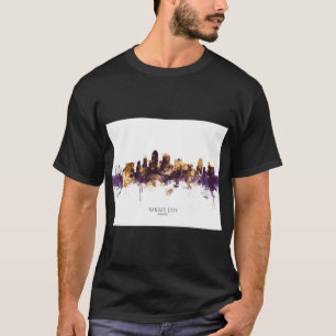 Camiseta Panorama da Cidade de Kansas Missouri Tamanho Gran