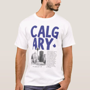 Camiseta Panorama de Calgary Alberta Canadá
