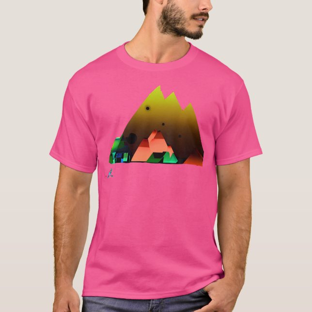 Camiseta Panorama Design Rainbow Mountain (Frente)
