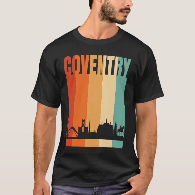 Camiseta Panorama Urbano de Coventry (Frente)