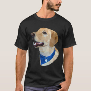 Camiseta Panqueca Geométrica o Retriever Dourado Lab Amarel