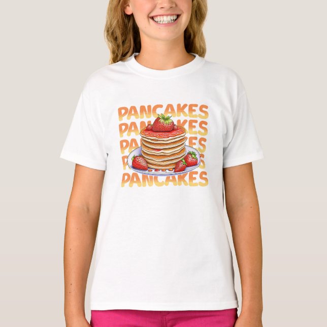 Camiseta Panquecas com Morangos (Frente)